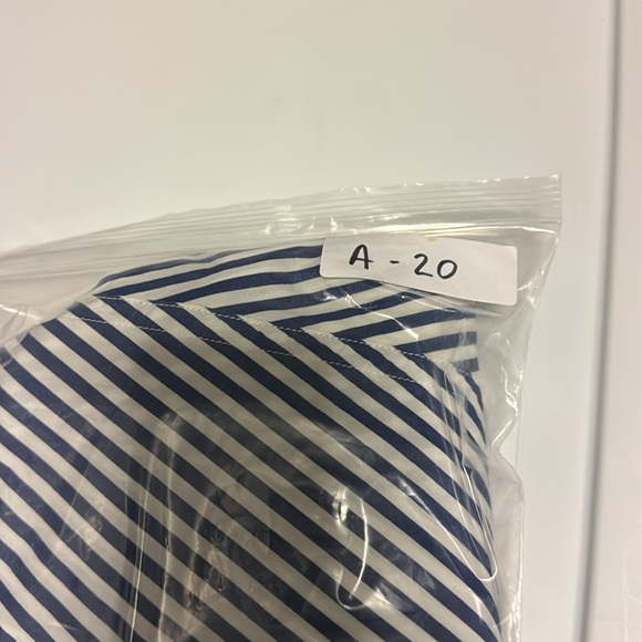 NWOT Madewell Poplin Flared Midi Skirt in Stripe Cotton Navy White Sz 6 NO935 - Picture 13 of 13